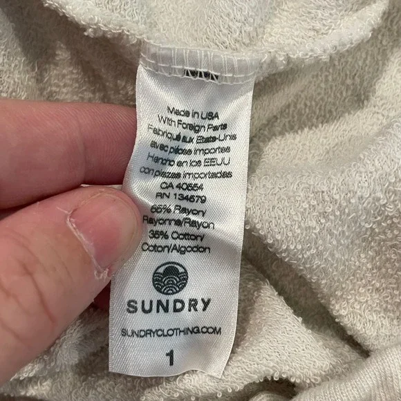 SUNDRY Women's Joggers Sweatpants Size 1 Striped Casual Lounge Athleisure - Picture 6 of 6